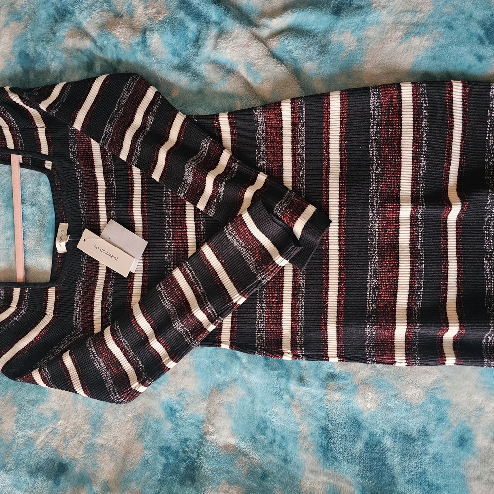Striped Long Sleeve Dress
